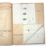 Micheline Blas French Sewing Lessons Notebook #2, With Hand-painted Cover and Alphabet Sampler