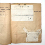 Micheline Blas French Sewing Lessons Notebook #2, With Hand-painted Cover and Alphabet Sampler