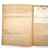 Micheline Blas French Sewing Lessons Notebook #2, With Hand-painted Cover and Alphabet Sampler