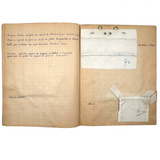 Micheline Blas French Sewing Lessons Notebook #2, With Hand-painted Cover and Alphabet Sampler