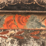 Very Lovely Early Tole Painted Box with Carrying Loop