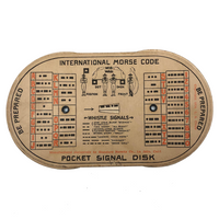Two Arm Semaphore + Morse Code 1914 Pocket Signal Disk