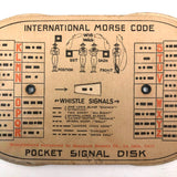 Two Arm Semaphore + Morse Code 1914 Pocket Signal Disk
