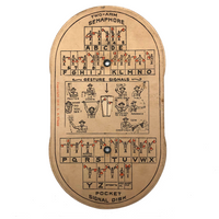 Two Arm Semaphore + Morse Code 1914 Pocket Signal Disk