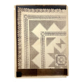 SOLD Stunning Antique Paper Print Photograph of Very Intricate (Paper Pattern for?) Handmade Lace