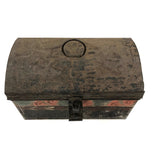 Very Lovely Early Tole Painted Box with Carrying Loop