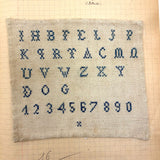 Micheline Blas French Sewing Lessons Notebook #2, With Hand-painted Cover and Alphabet Sampler