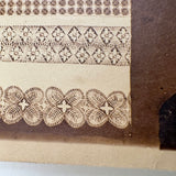 SOLD Stunning Antique Paper Print Photograph of Very Intricate (Paper Pattern for?) Handmade Lace