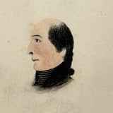 Curious, Very Charming 19th Century Sag Harbor CDV with Ink and Watercolor Portrait