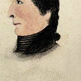 Curious, Very Charming 19th Century Sag Harbor CDV with Ink and Watercolor Portrait