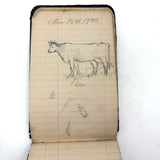 Portrait of the Artist as a Young Man, Nick Steagner's Tender 1900 Notebook/Sketchpad, Wayne County, PA