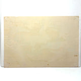 Booths, Balloons, Baby Carriages, Puppet Show, Marvelous Naive Watercolor of Busy Scene