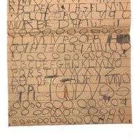 Secret Language, Excellent Very Full Page of Kid Written Letters