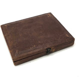 Serious Young Man: Sixth Plate Cased Daguerreotype of Boy with Books