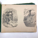 Lucy Jones' Mid 19th C. Sketchbooks (2) Filled with Graphite Drawings
