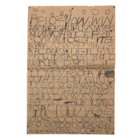 Secret Language, Excellent Very Full Page of Kid Written Letters
