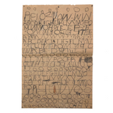 Secret Language, Excellent Very Full Page of Kid Written Letters