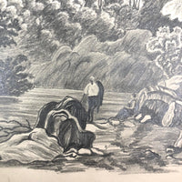 Lucy Jones' Mid 19th C. Sketchbooks (2) Filled with Graphite Drawings