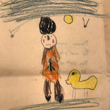 To Mother: Early 1930s Child Drawing / Play and Picnic in the Ravine Invitation