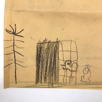 To Mother: Early 1930s Child Drawing / Play and Picnic in the Ravine Invitation