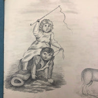 Lucy Jones' Mid 19th C. Sketchbooks (2) Filled with Graphite Drawings