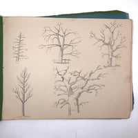 Lucy Jones' Mid 19th C. Sketchbooks (2) Filled with Graphite Drawings