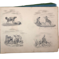 Lucy Jones' Mid 19th C. Sketchbooks (2) Filled with Graphite Drawings