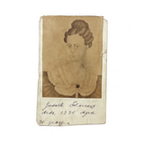 Judith Flowers (?) Dide 1825 Aged 21 Years, Mounted 19th C. Photo of Portrait Painting