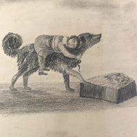 Lucy Jones' Mid 19th C. Sketchbooks (2) Filled with Graphite Drawings