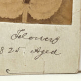 Judith Flowers (?) Dide 1825 Aged 21 Years, Mounted 19th C. Photo of Portrait Painting