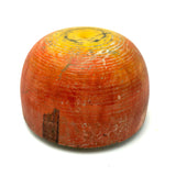 Earliest Painted Treen Apple Box with Carved Stem, Beautifully Worn and Weathered