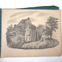 Lucy Jones' Mid 19th C. Sketchbooks (2) Filled with Graphite Drawings