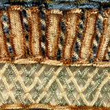 Flowers in Basket, Large 19th C. Theorem-esque Chenille Stumpwork Embroidery on Silk