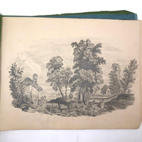 Lucy Jones' Mid 19th C. Sketchbooks (2) Filled with Graphite Drawings