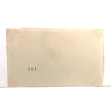 Wonderful c. late 20s/early 30s Snapshot of Man at Microphone Framed in Verticals