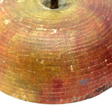 Earliest Painted Treen Apple Box with Carved Stem, Beautifully Worn and Weathered