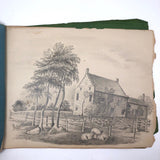 Lucy Jones' Mid 19th C. Sketchbooks (2) Filled with Graphite Drawings