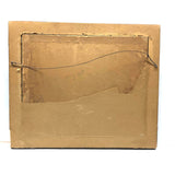 Flowers in Basket, Large 19th C. Theorem-esque Chenille Stumpwork Embroidery on Silk