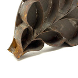 Striking and Uncommon Antique Soldered Tin Leaf Cutter (Presumed for Making Glass Domed Wax Flowers)