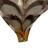 Striking and Uncommon Antique Soldered Tin Leaf Cutter (Presumed for Making Glass Domed Wax Flowers)