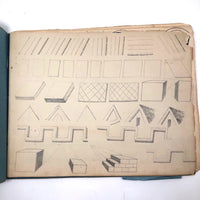 Lucy Jones' Mid 19th C. Sketchbooks (2) Filled with Graphite Drawings