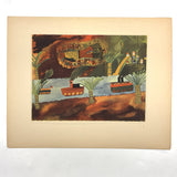 The Art of Children, Richard Ott, with Folio of 16 Loose Color Plates