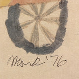 Race Car, Perfectly Faded Vintage Marker Drawing, Mark '76