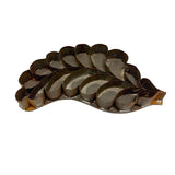 Striking and Uncommon Antique Soldered Tin Leaf Cutter (Presumed for Making Glass Domed Wax Flowers)