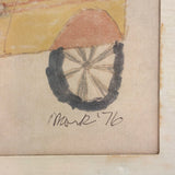 Race Car, Perfectly Faded Vintage Marker Drawing, Mark '76