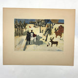 The Art of Children, Richard Ott, with Folio of 16 Loose Color Plates