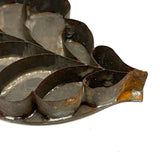 Striking and Uncommon Antique Soldered Tin Leaf Cutter (Presumed for Making Glass Domed Wax Flowers)