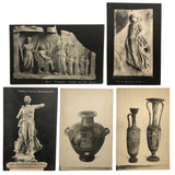 Set of 5 Antique Photogravure Postcards from National Archeological Museum at Athens