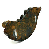 Striking and Uncommon Antique Soldered Tin Leaf Cutter (Presumed for Making Glass Domed Wax Flowers)