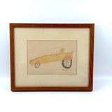 Race Car, Perfectly Faded Vintage Marker Drawing, Mark '76